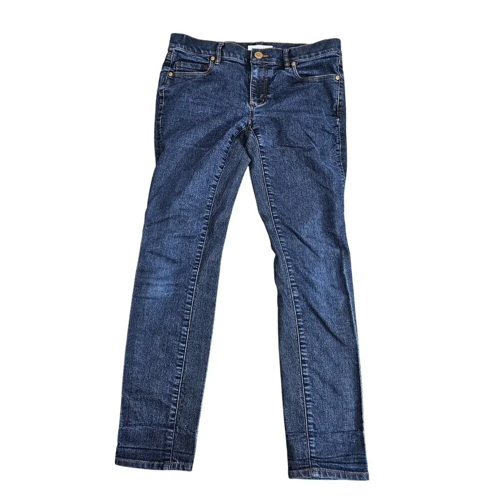 LOFT Modern Skinny Jeans Womens 2 Blue Medium Wash Mid Rise Stretch Denim‎